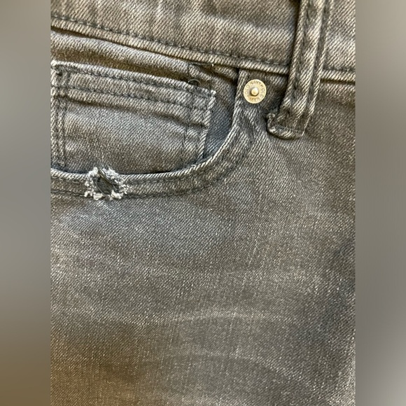 Old navy Kids size 12 dark grey distressed jeans karate slim skinny jeans - Picture 4 of 7